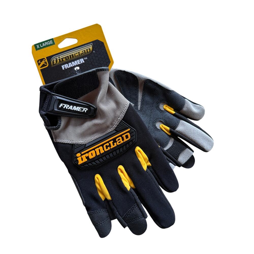 Ironclad Framer Work Gloves XL Carpenter Fingerless Mechanics FUG-05-XL NWT Pair